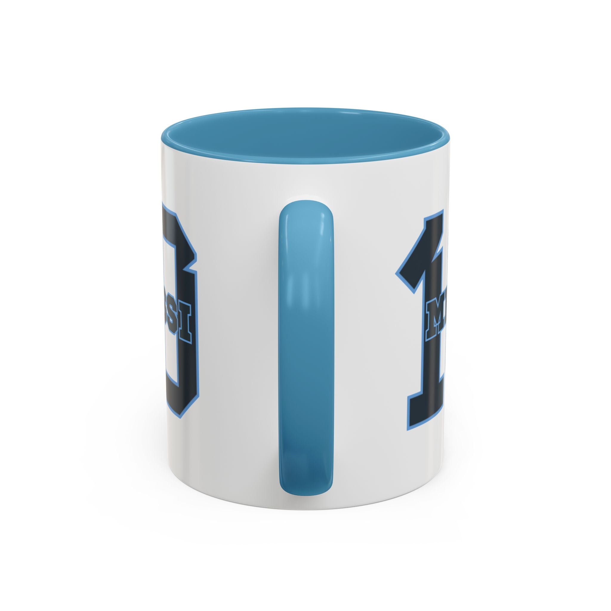 10 'Messi' Accent Coffee Mug — Soccer Jersey Number Coffee Cup