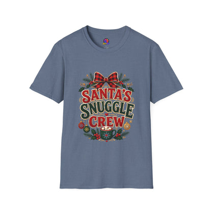 Santa's Snuggle Crew T-Shirt — Cute Christmas Holiday Tee