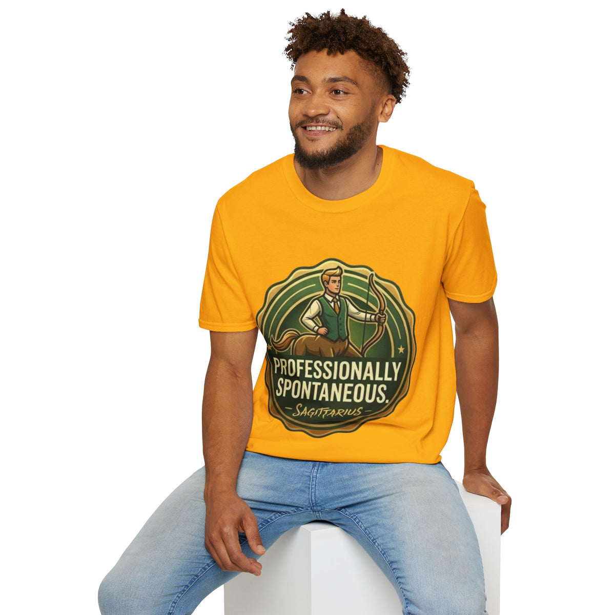 Sagittarius Archer T‑Shirt — "Professionally Spontaneous" Zodiac Tee