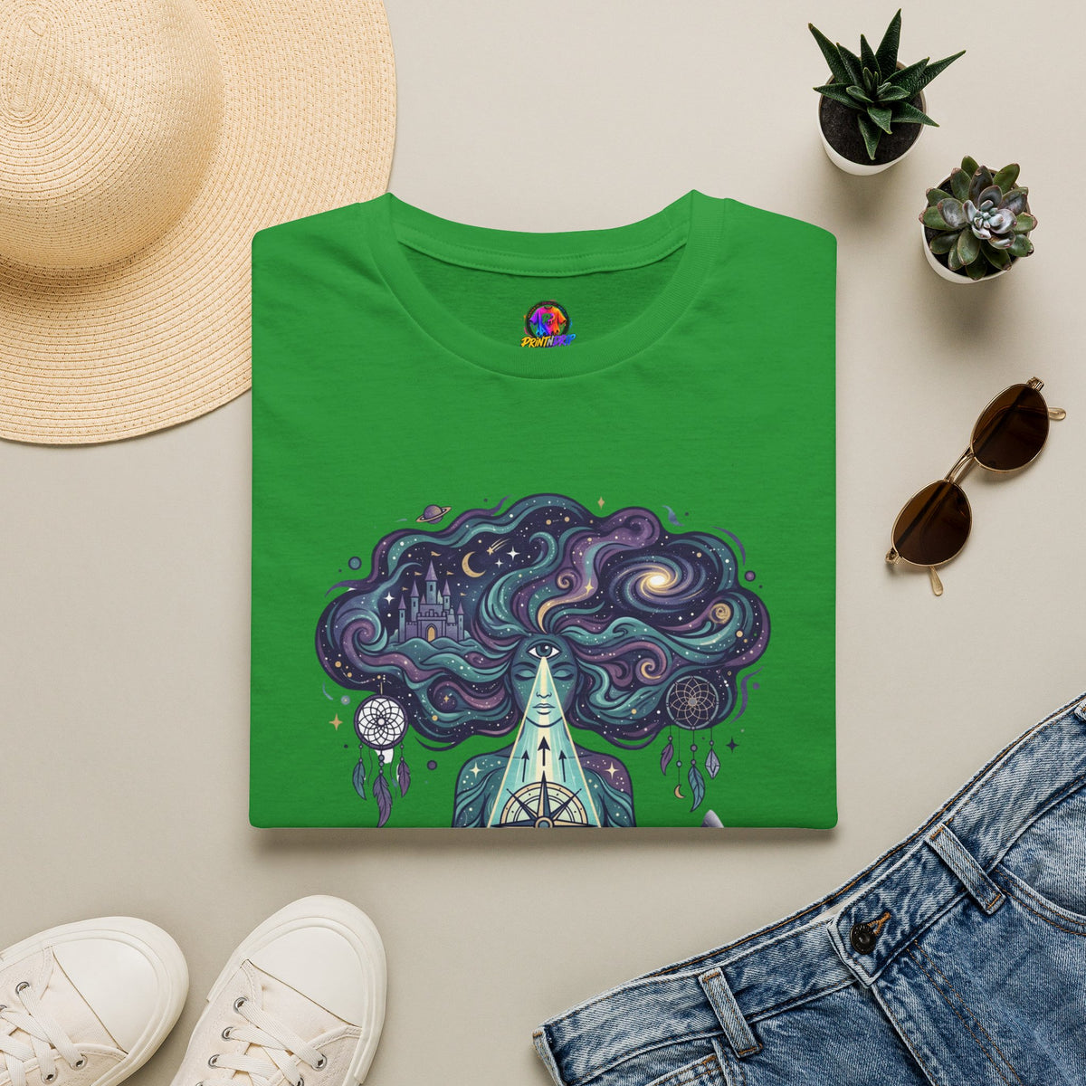 Pisces Zodiac Meditative Pisces T‑Shirt — 'Guided by dreams, ruled by intuition' Zodiac Tee