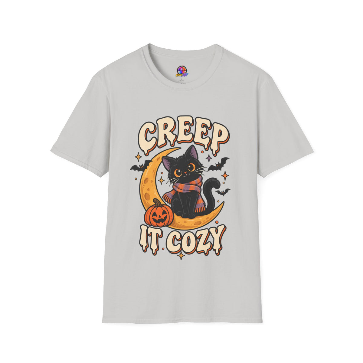 Creep It Cozy Halloween Cat T-Shirt