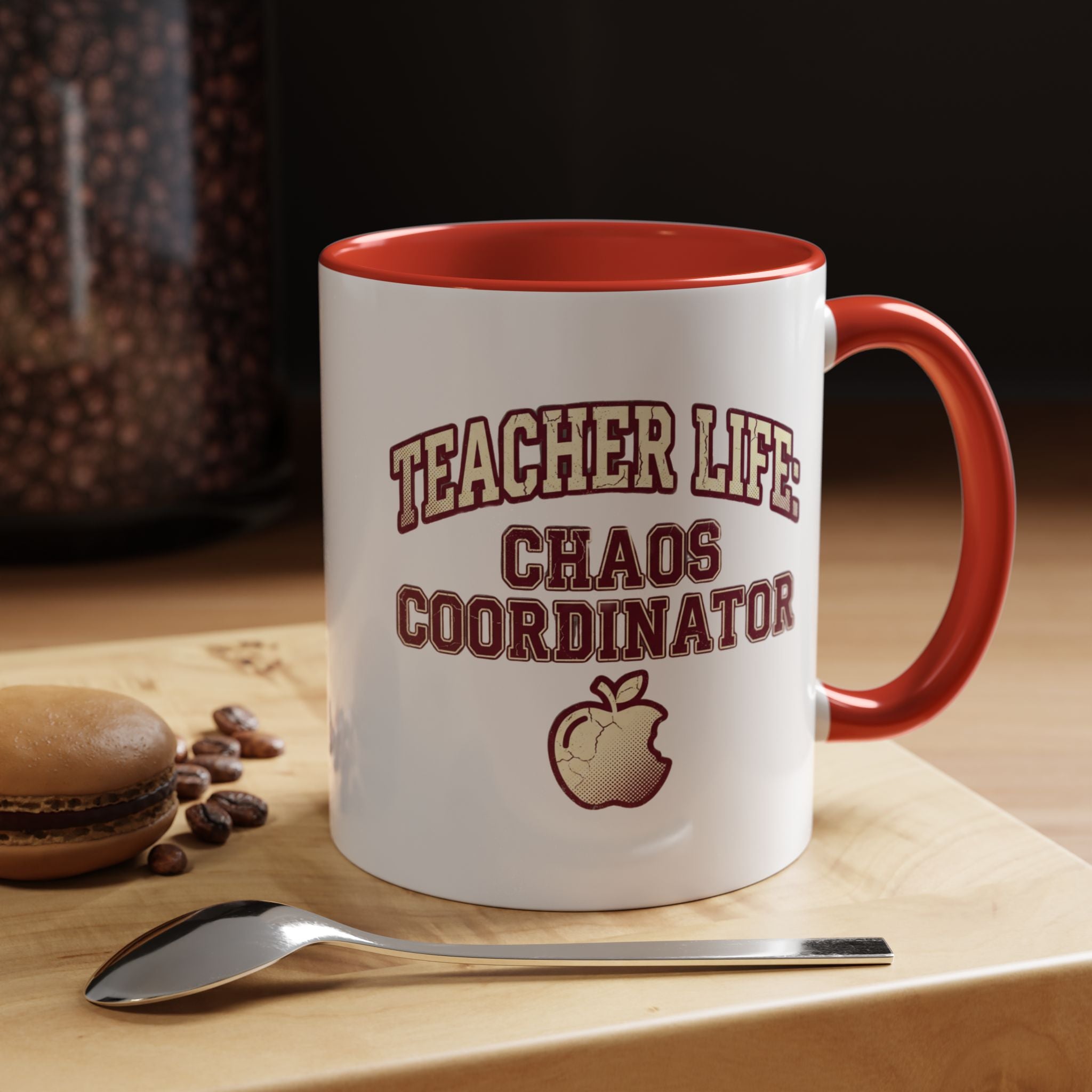 Funny Teacher Life Chaos Coordinator Coffee Mug — Accent Mug