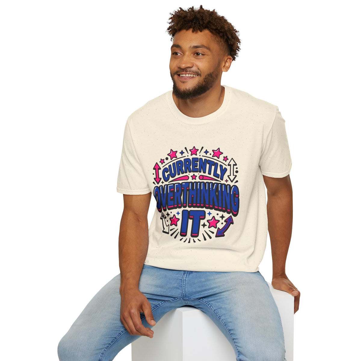 Currently Celebrating T-Shirt — Retro Neon Festival Graphic Tee - Trending Now - August 2026