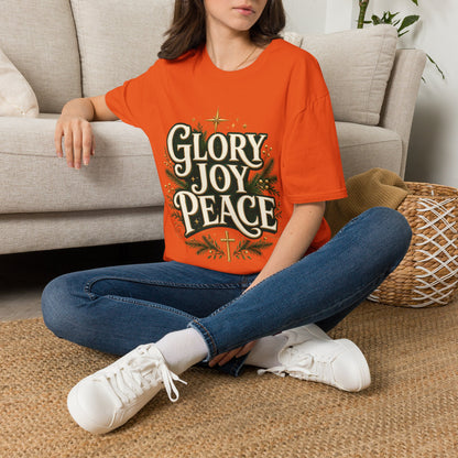 Glory Joy Peace Christmas T-Shirt