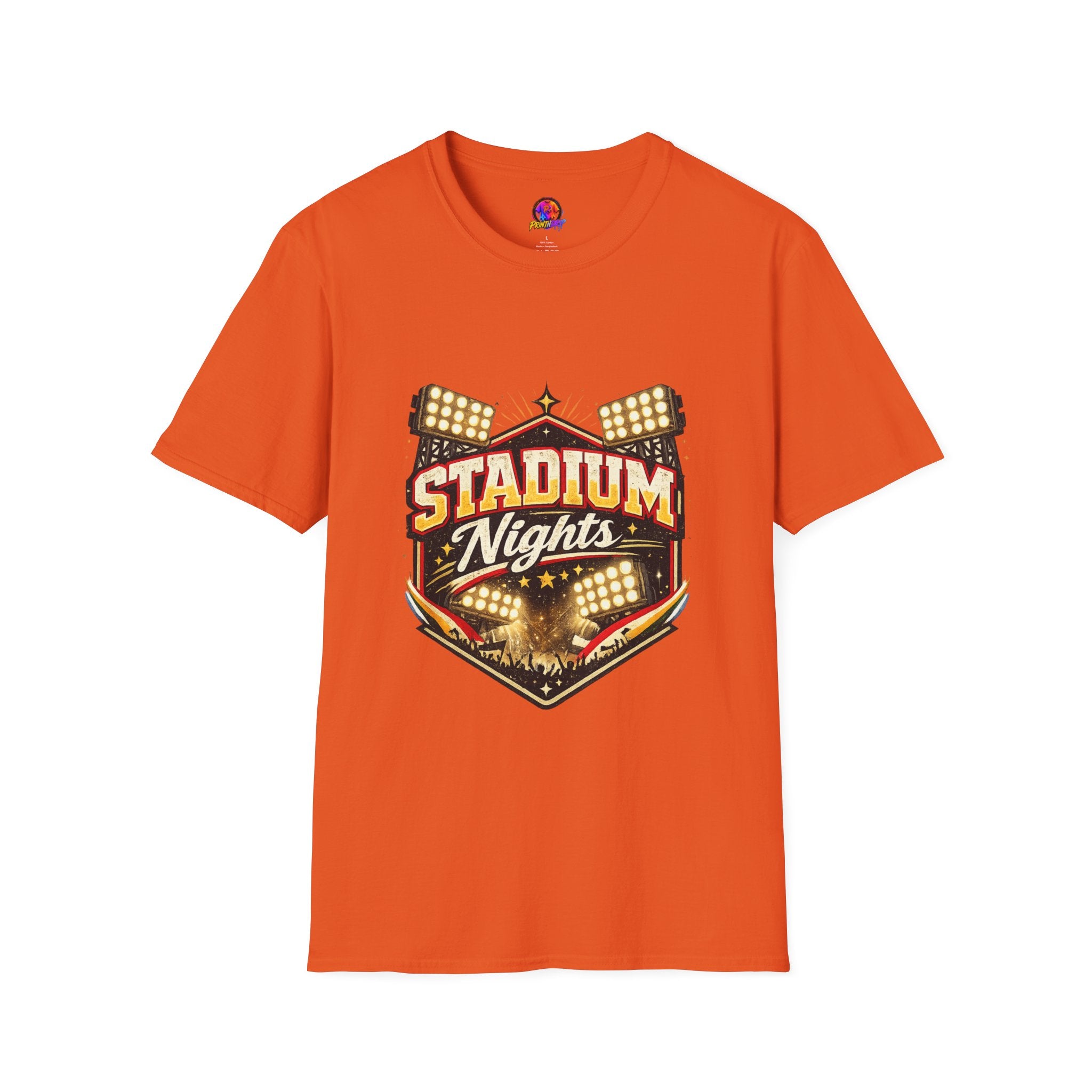 Stadium Nights T-Shirt — Vintage Sports Lights Graphic Tee
