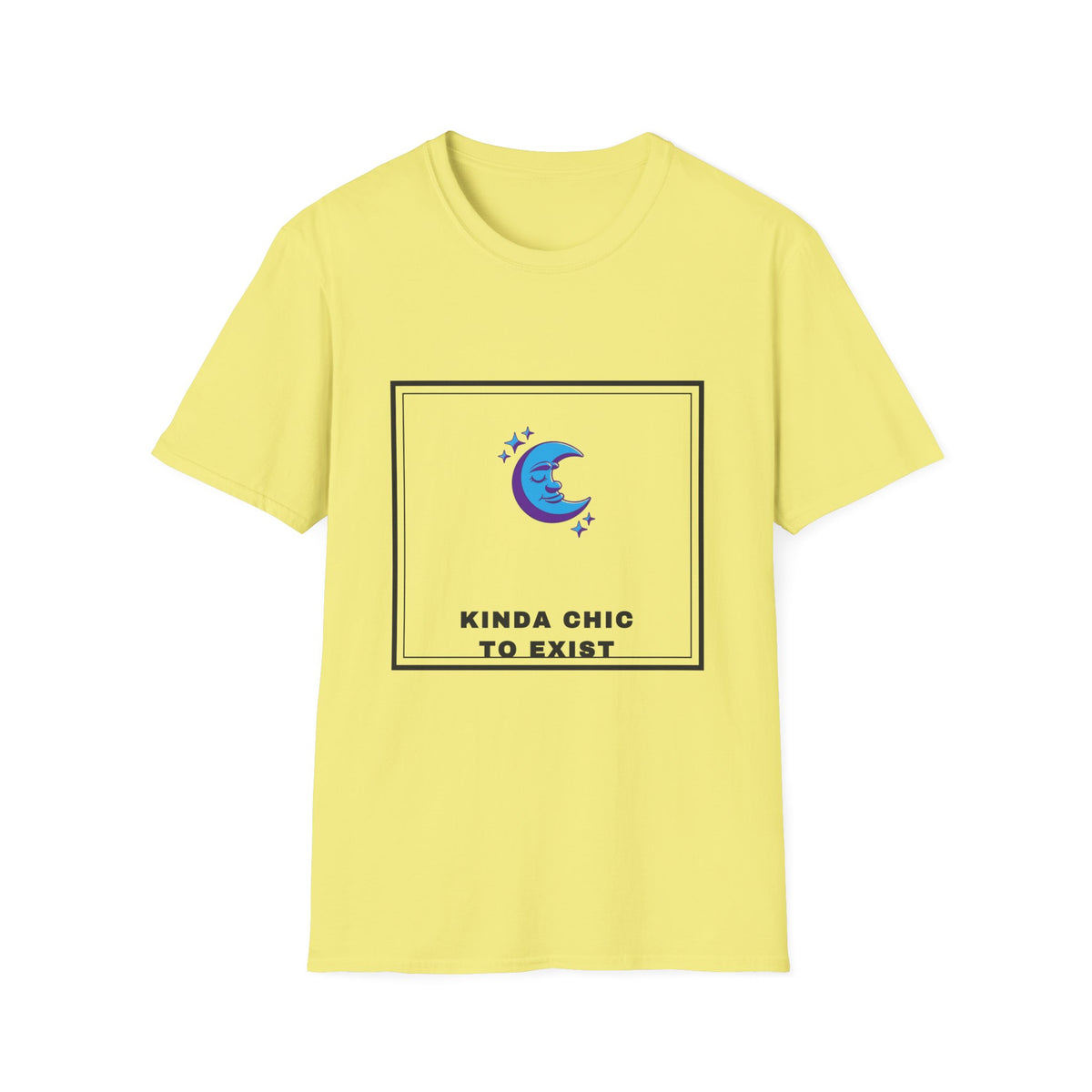 Moon Graphic Tee — "Kinda Chic to Exist" Cute Celestial T-Shirt - Trending Now - September 2026