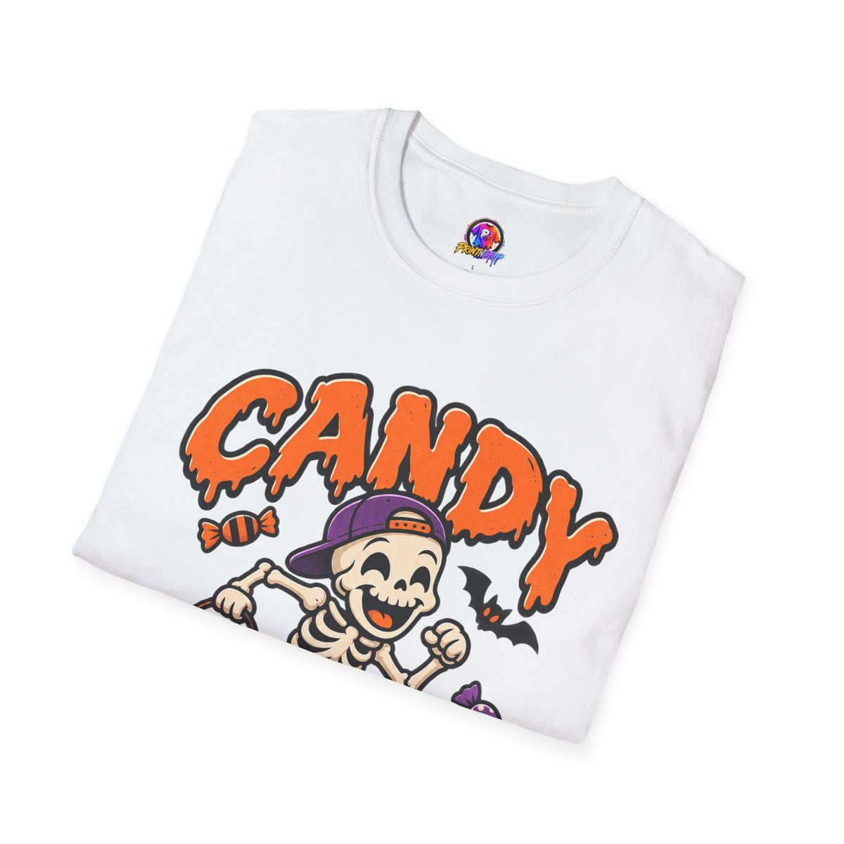 Candy Run Crew T-Shirt — Halloween Skeleton Trick-or-Treat Tee