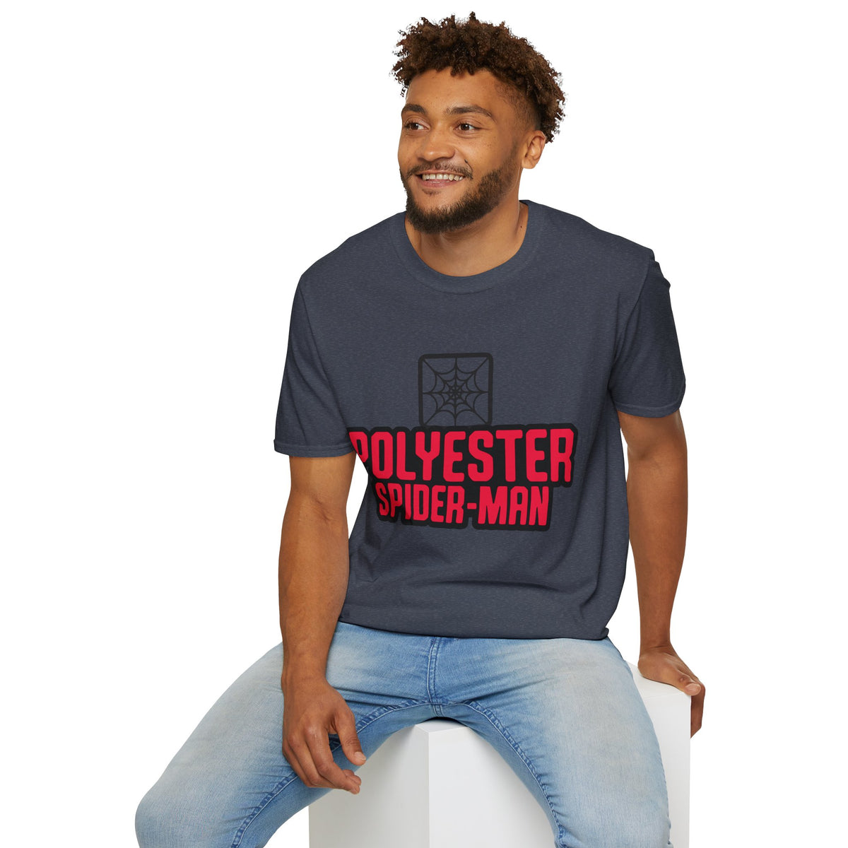 Spider-Man Polyester Graphic Tee — Bold Retro Logo Spiderweb T-Shirt - Trending Now - August 2026