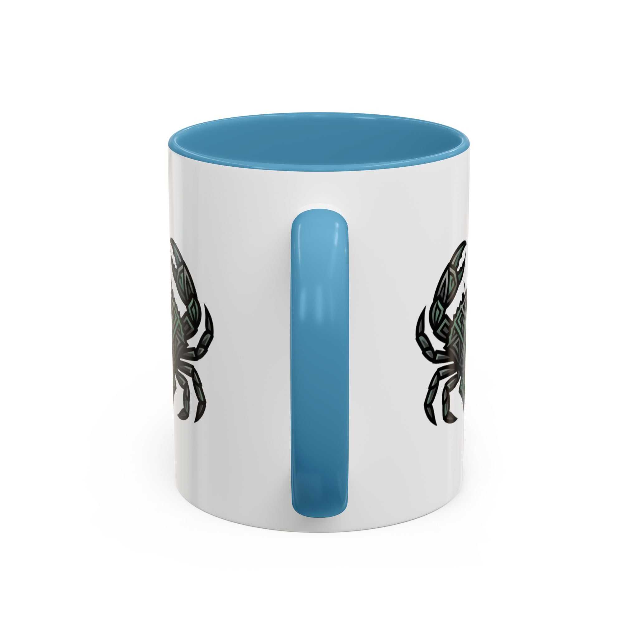 Cancer Zodiac Coffee Mug — Geometric Crab Accent Mug