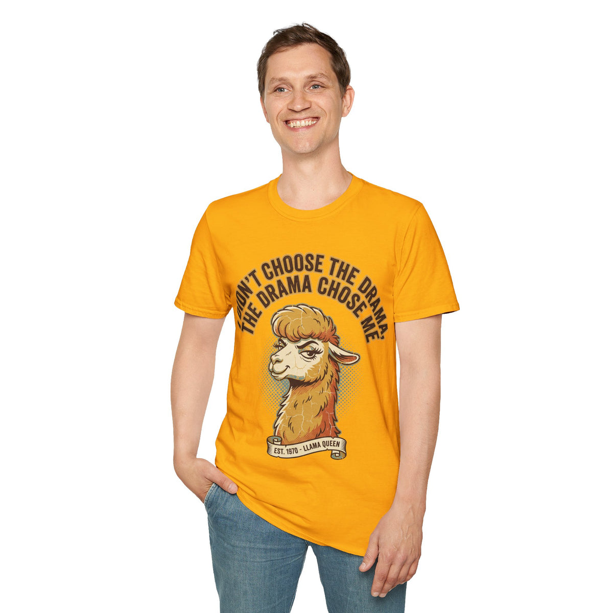 Sheep Graphic T‑Shirt — "I Don't Choose the Drama, the Drama Chooses Me" - Trending Now - September 2026