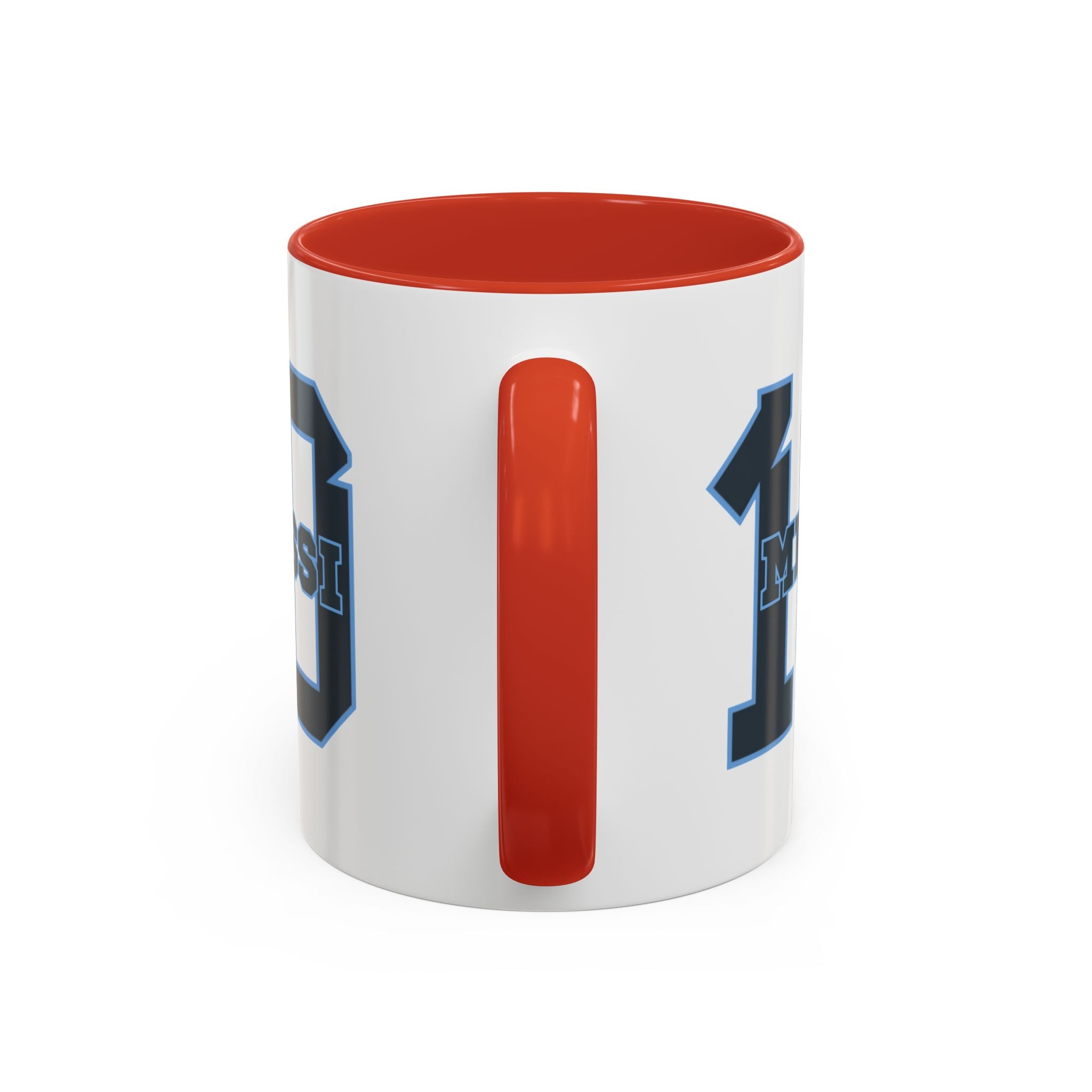 10 'Messi' Accent Coffee Mug — Soccer Jersey Number Coffee Cup