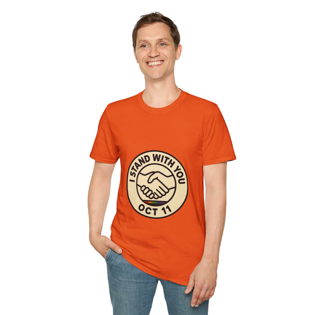 I Stand With You Oct 11 T‑Shirt — Solidarity Handshake Tee - Trending Now - October 2026