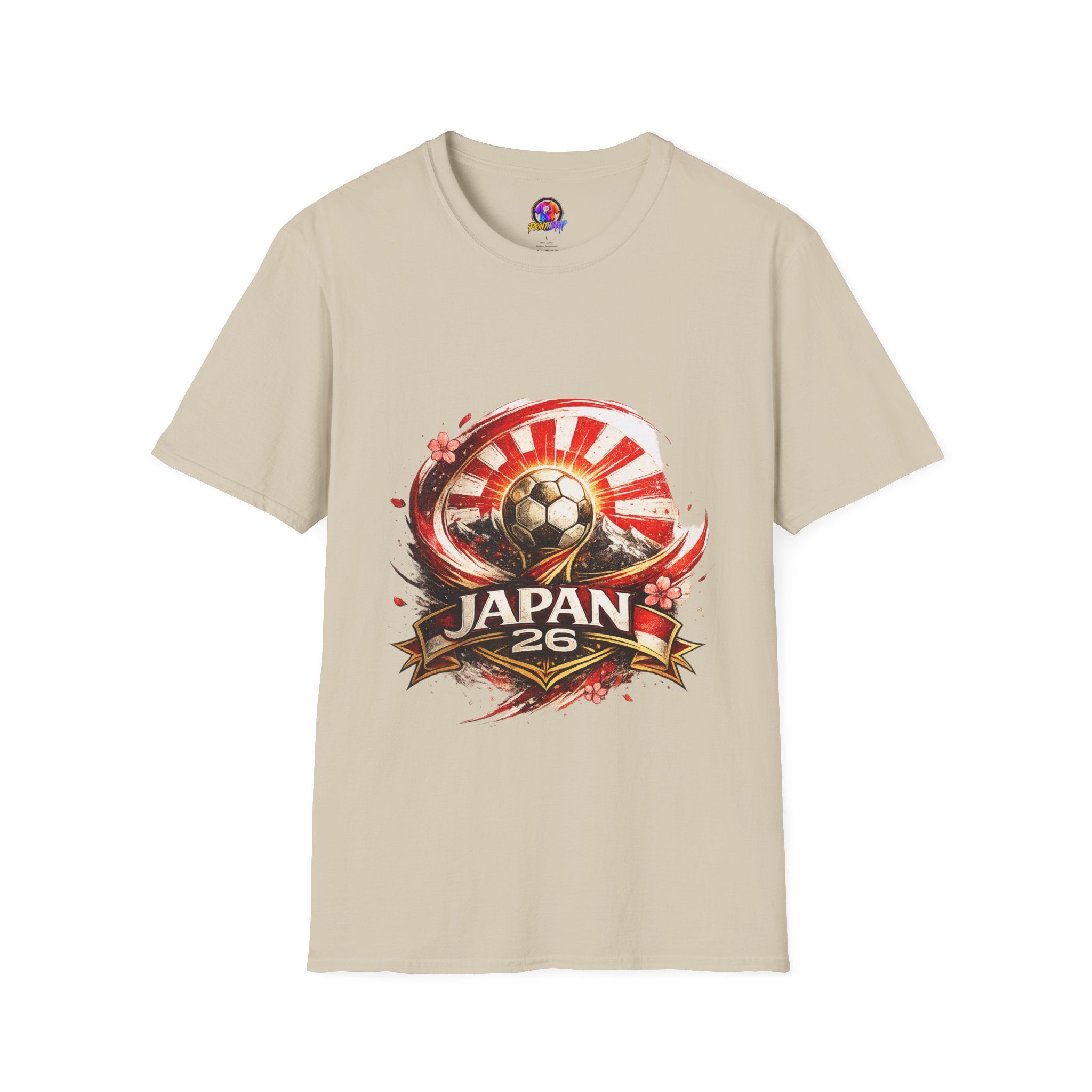 Japan Soccer T‑Shirt — Rising Sun Football Graphic