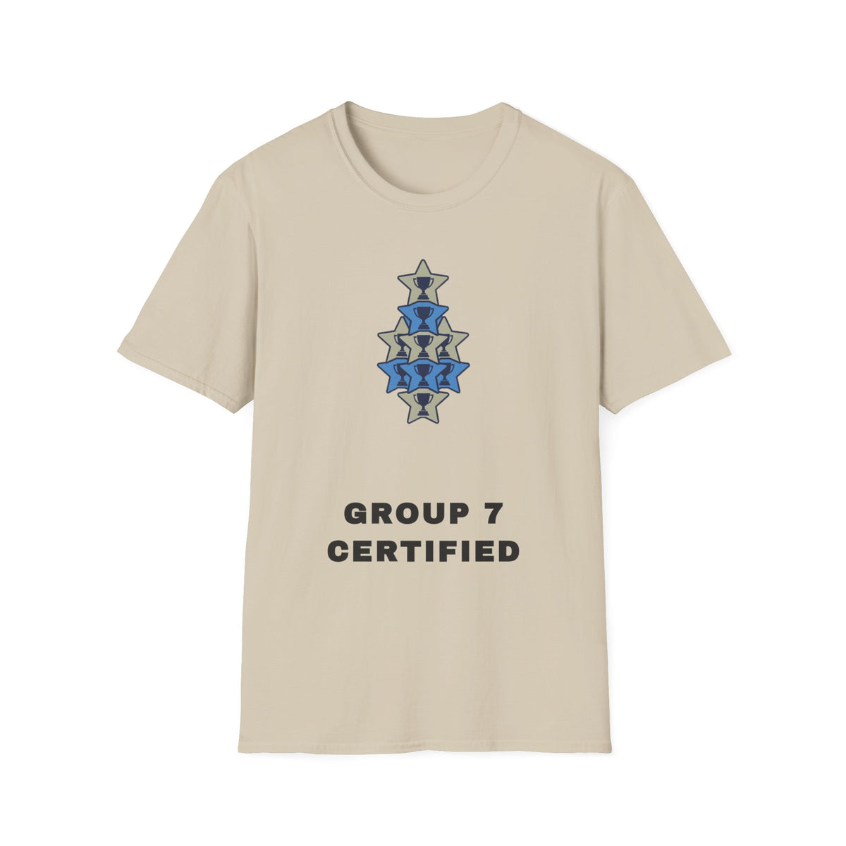 T-Shirt — 'Group 7 Certified' Minimal Star Crest Graphic - Trending Now - September 2026