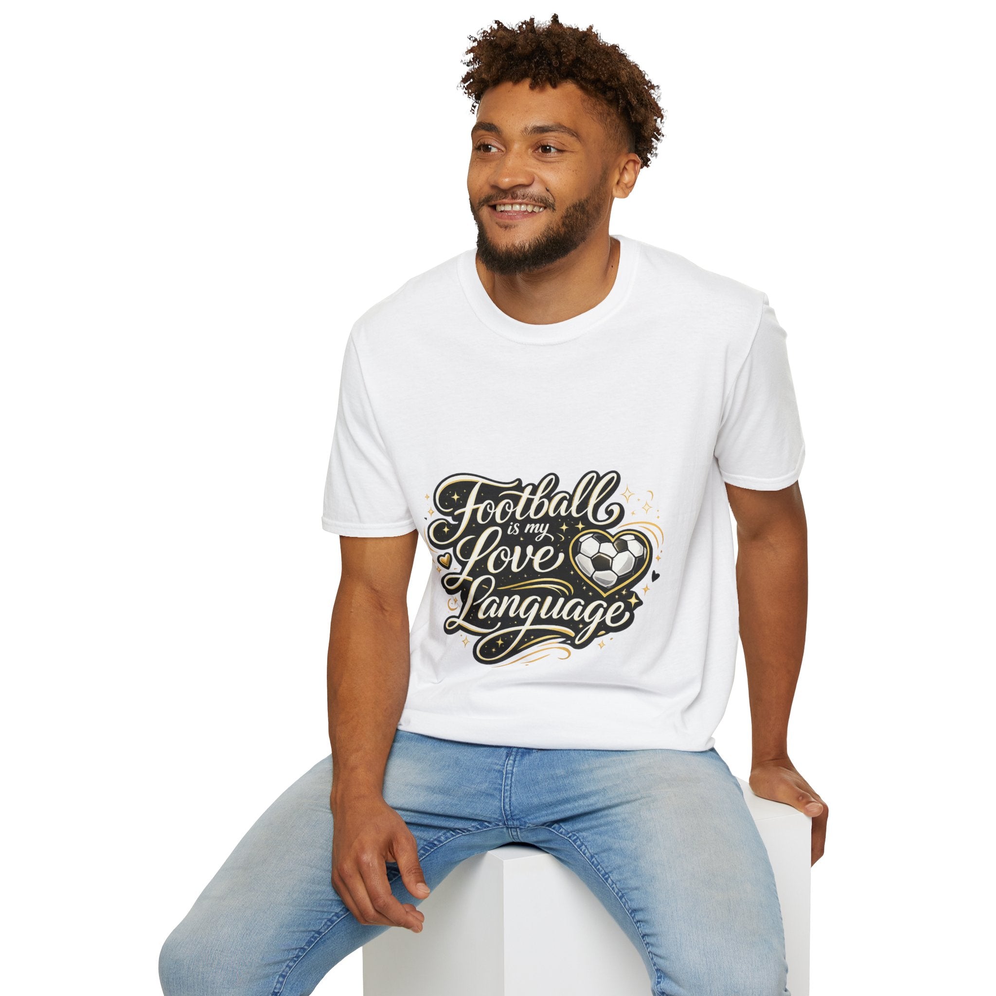 Women's/Unisex Soccer Fan Shirt Football Is My Love Language Tee —