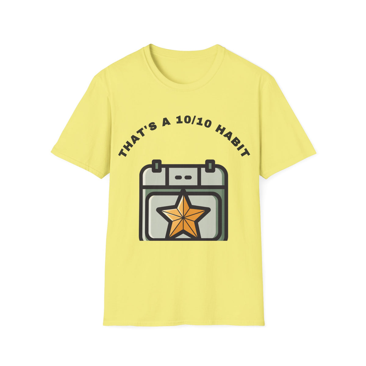 T-Shirt — "That's a 10/10 Habit" Star Patch Graphic Tee - Trending Now - September 2026