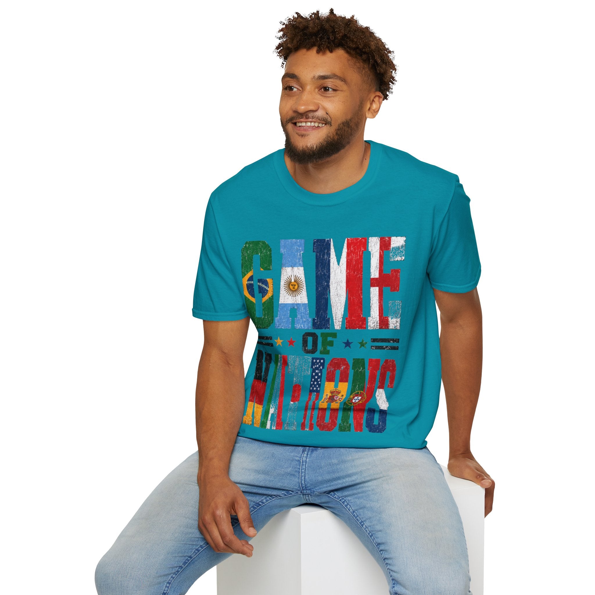 FIFA World Cup 2026 T-Shirt — 'Game of Nations' Vintage Flag Soccer Graphic Tee