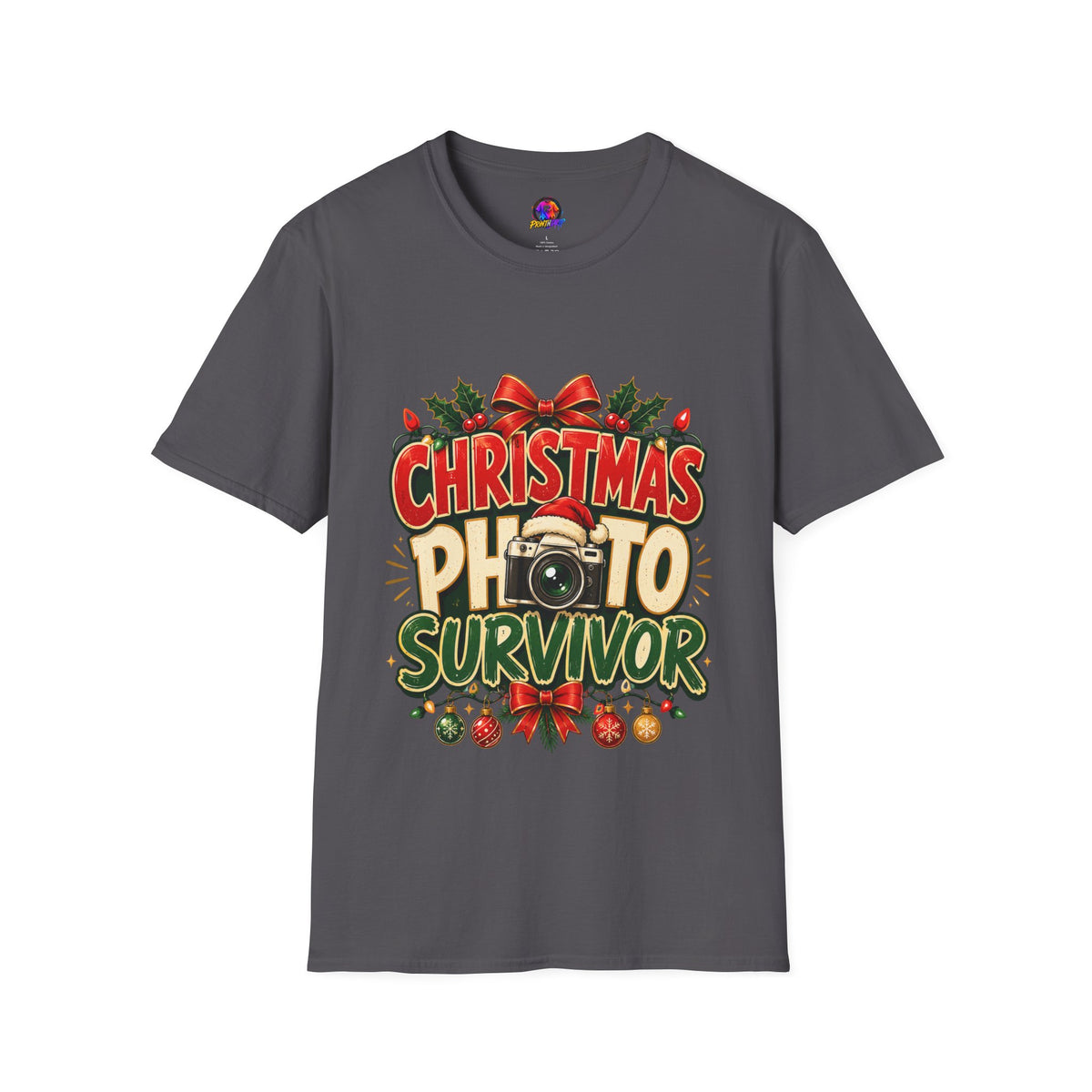 Christmas Photo Survivor T-Shirt — Funny Holiday Graphic Tee