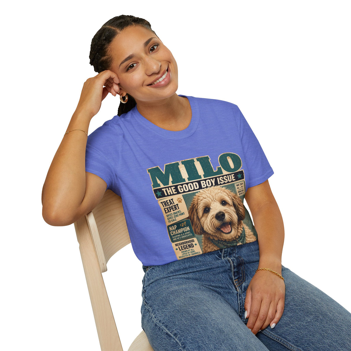 Milo 'The Good Boy Issue' Dog Magazine T-Shirt