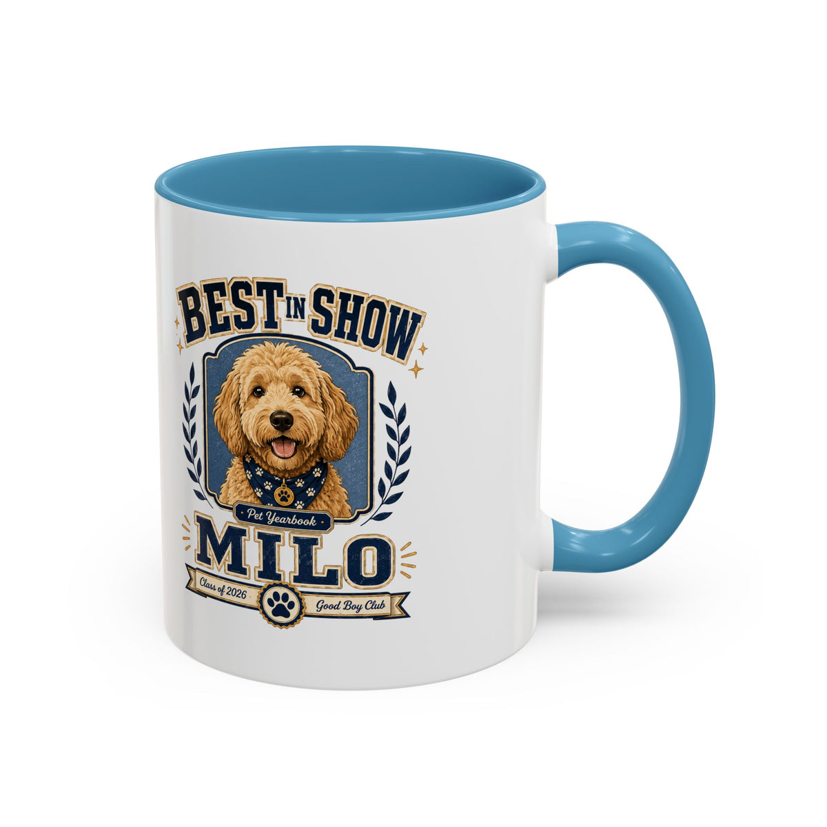 Milo Bailey Dog Dad Mom Best in Show Milo Coffee Mug — Personalized Dog Lover Accent Mug