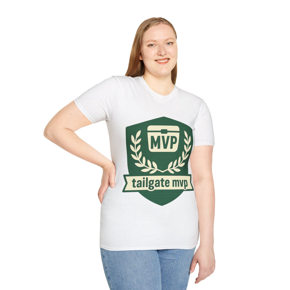 MVP Tailgate T-Shirt — Vintage Green MVP Badge Tee - Trending Now - August 2026