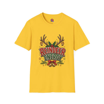 Reindeer Energy Christmas T-Shirt