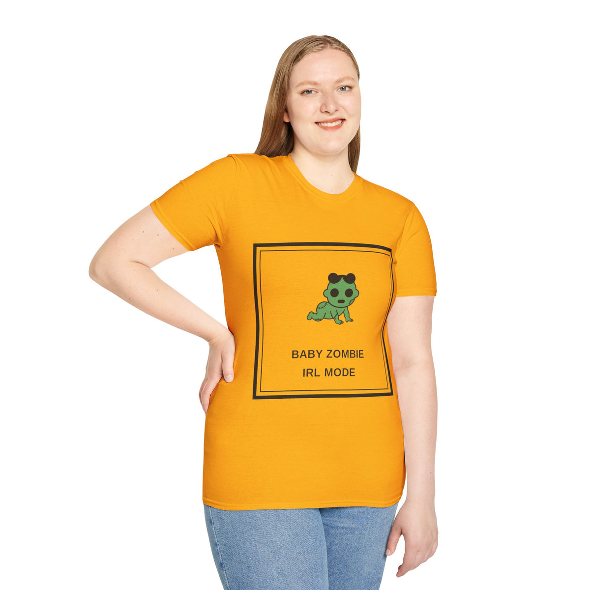 Baby Zombie T-Shirt — Cute Green Cartoon 'Baby Zombie IRL Mode' Graphic Tee - Trending Now - August 2026