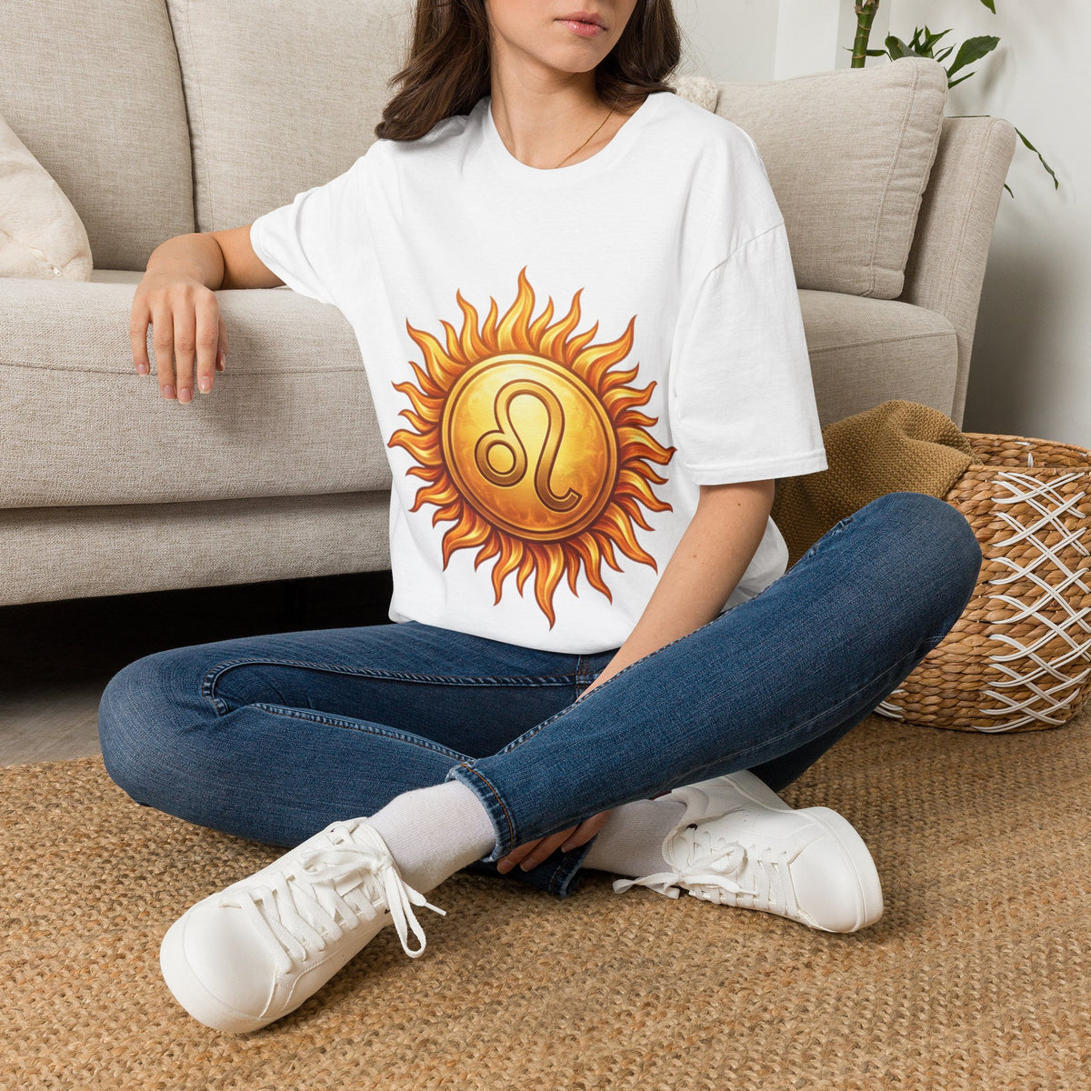 Leo Sun T‑Shirt — Zodiac Sunburst Graphic Tee