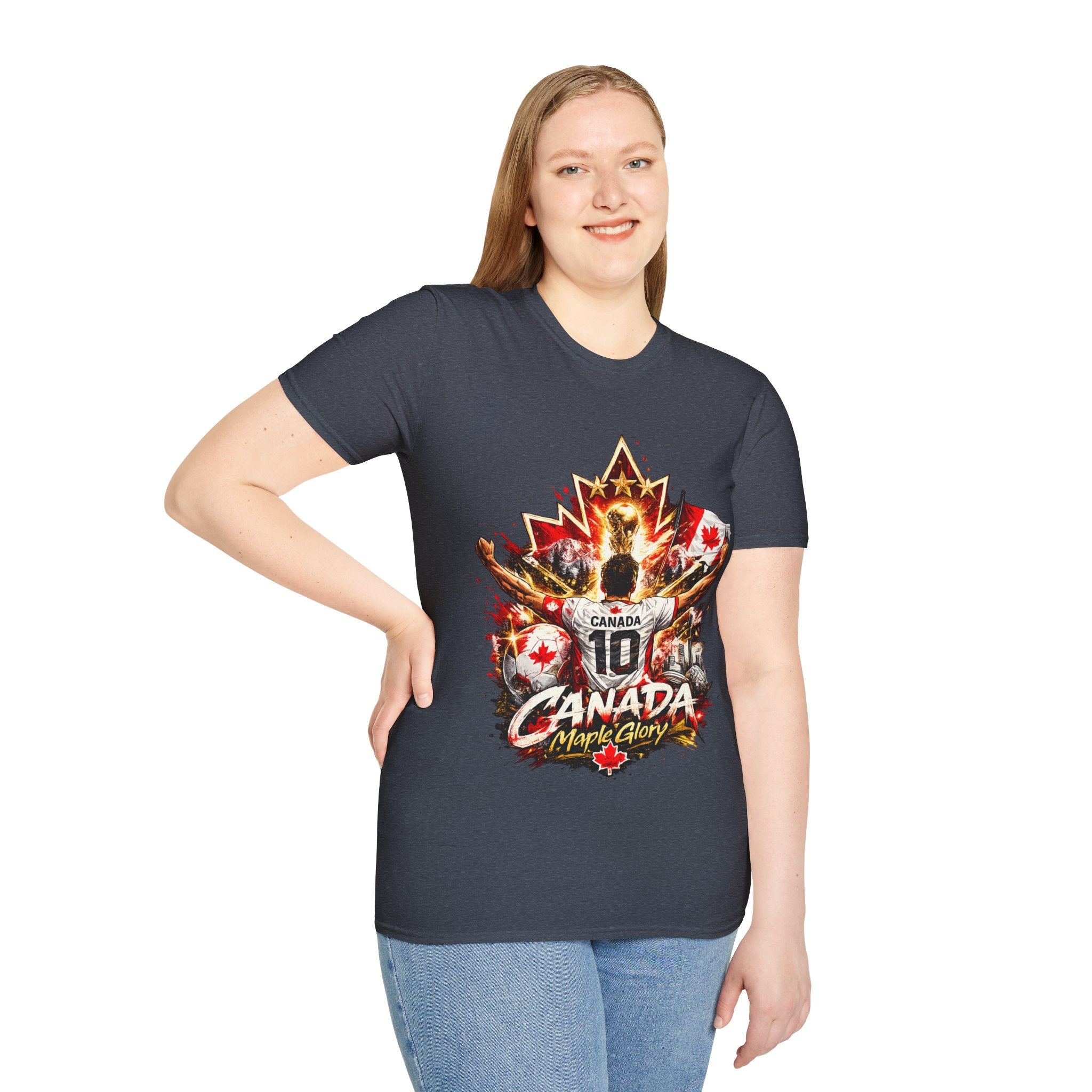Canada Maple Glory T‑Shirt — Vintage Canadian Maple Leaf Graphic Tee