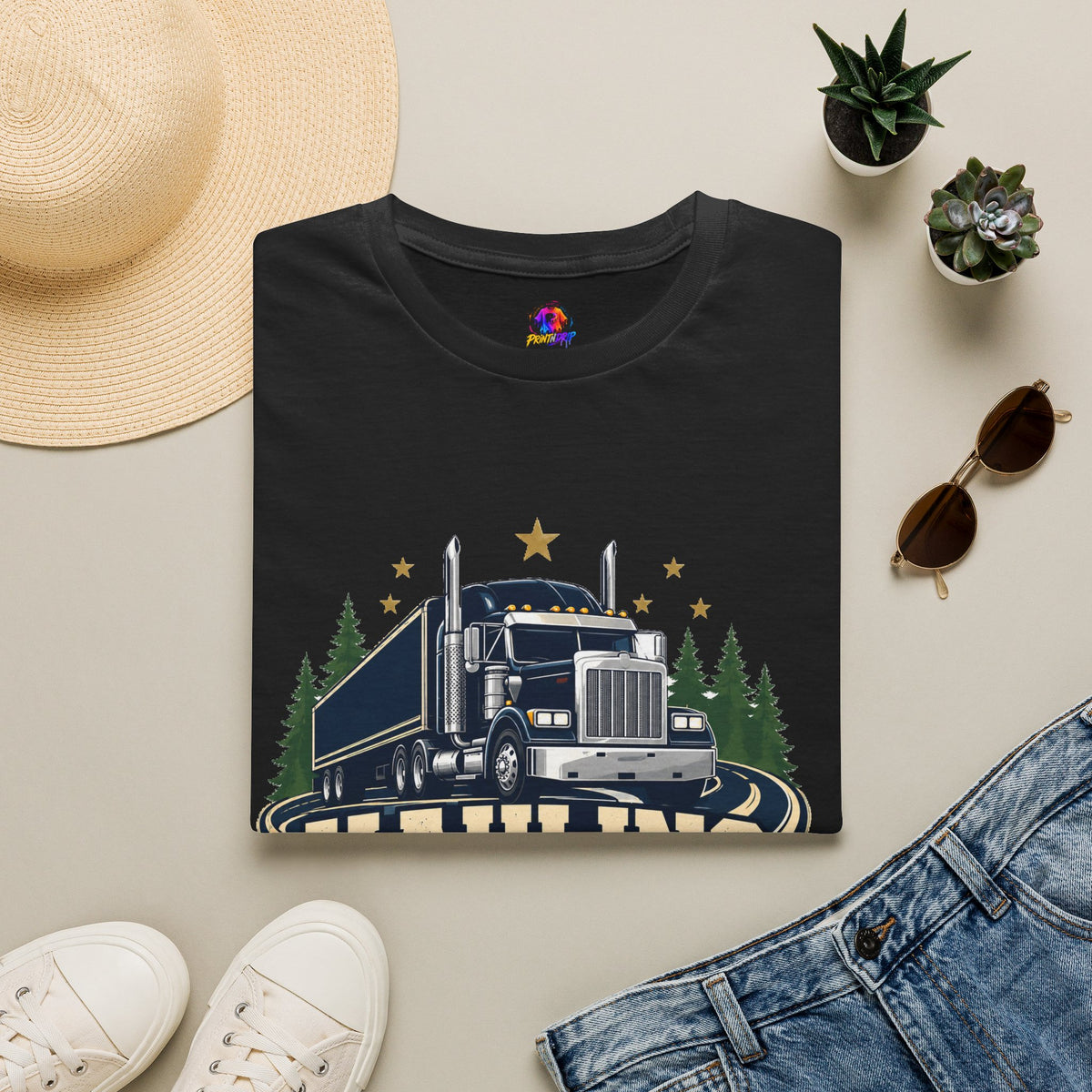 Christmas Truck T‑Shirt — "Hauling Holiday Cheer" Festive Trucker Tee
