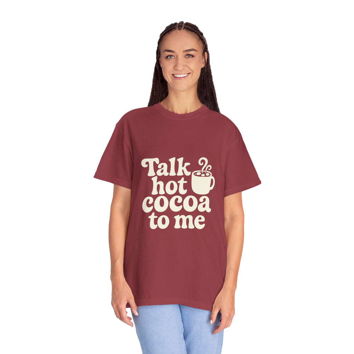 Talk Hot Cocoa To Me Tee - Funny Winter Mug Graphic T-Shirt - Trending Now - October 2026