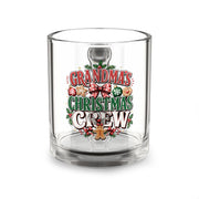 Christmas Glass Mug 10 oz Glass Mug — Grandma’s Christmas Crew 10oz Holiday Coffee Cup