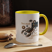 Scorpio Coffee Mug — "Not Mad. Just Analyzing." Accent 11/15oz