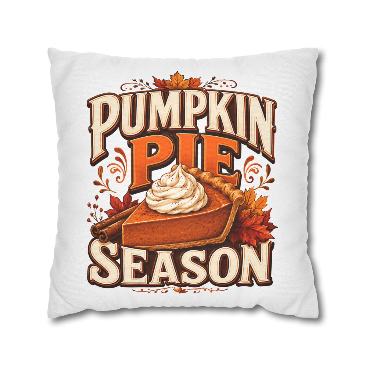 Thanksgiving Pumpkin Pie Season Decorative Pillowcase