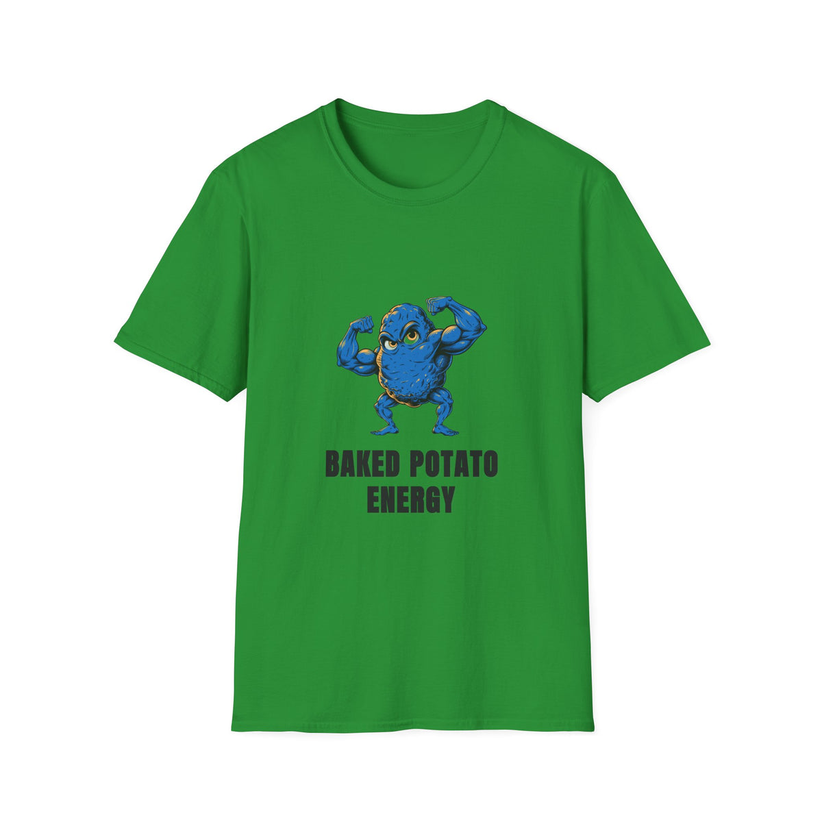 Baked Potato Energy T-Shirt — Funny Muscular Potato Graphic Tee - Trending Now - August 2026