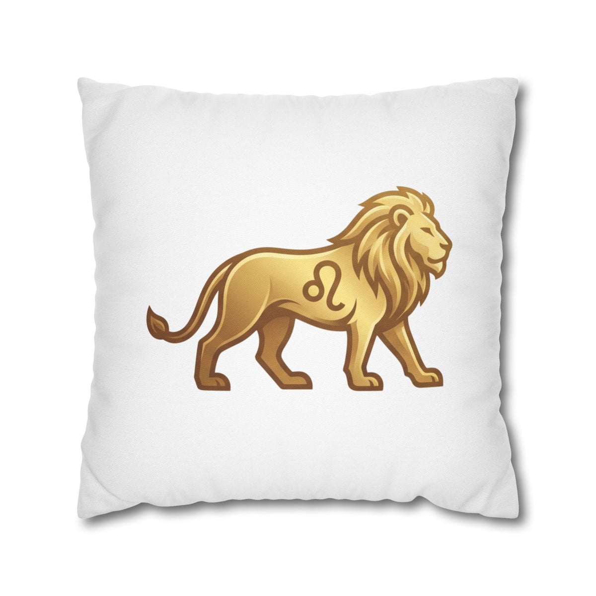 Leo Zodiac Lion Pillowcase — Astrology Decorative Throw Pillow Cover