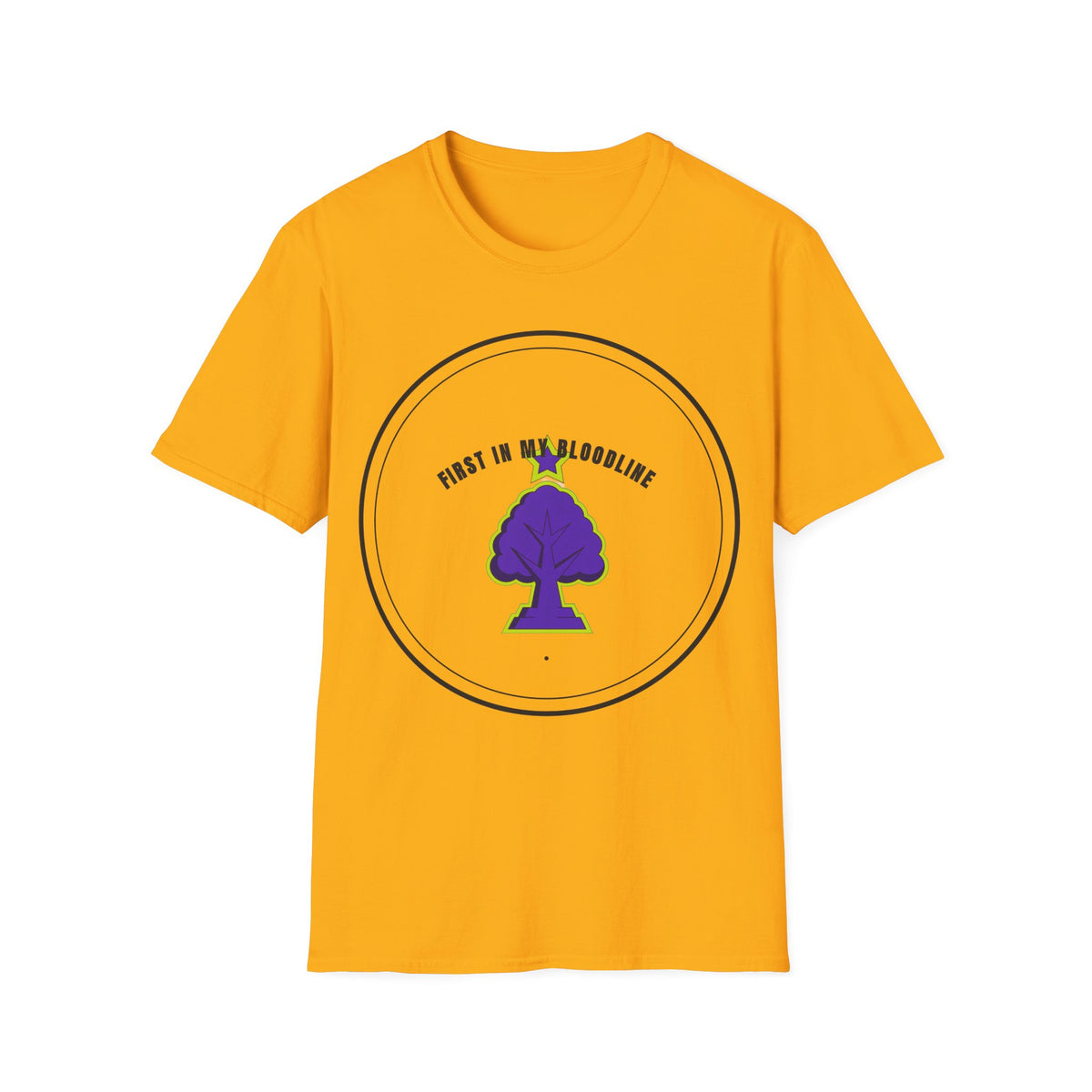 T‑Shirt — "First in My Bloodline" Purple Tree Graphic Tee - Trending Now - September 2026