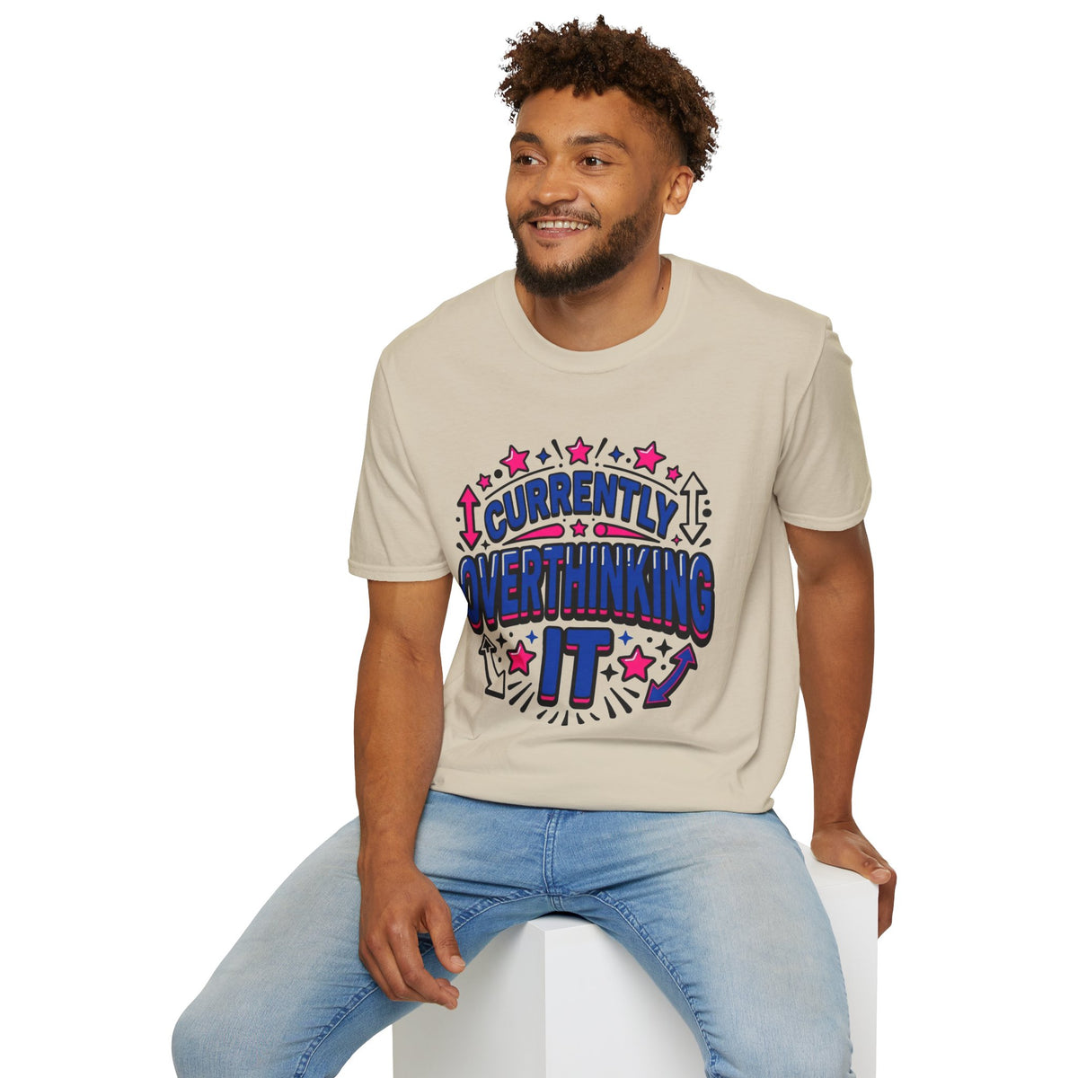 Currently Celebrating T-Shirt — Retro Neon Festival Graphic Tee - Trending Now - August 2026