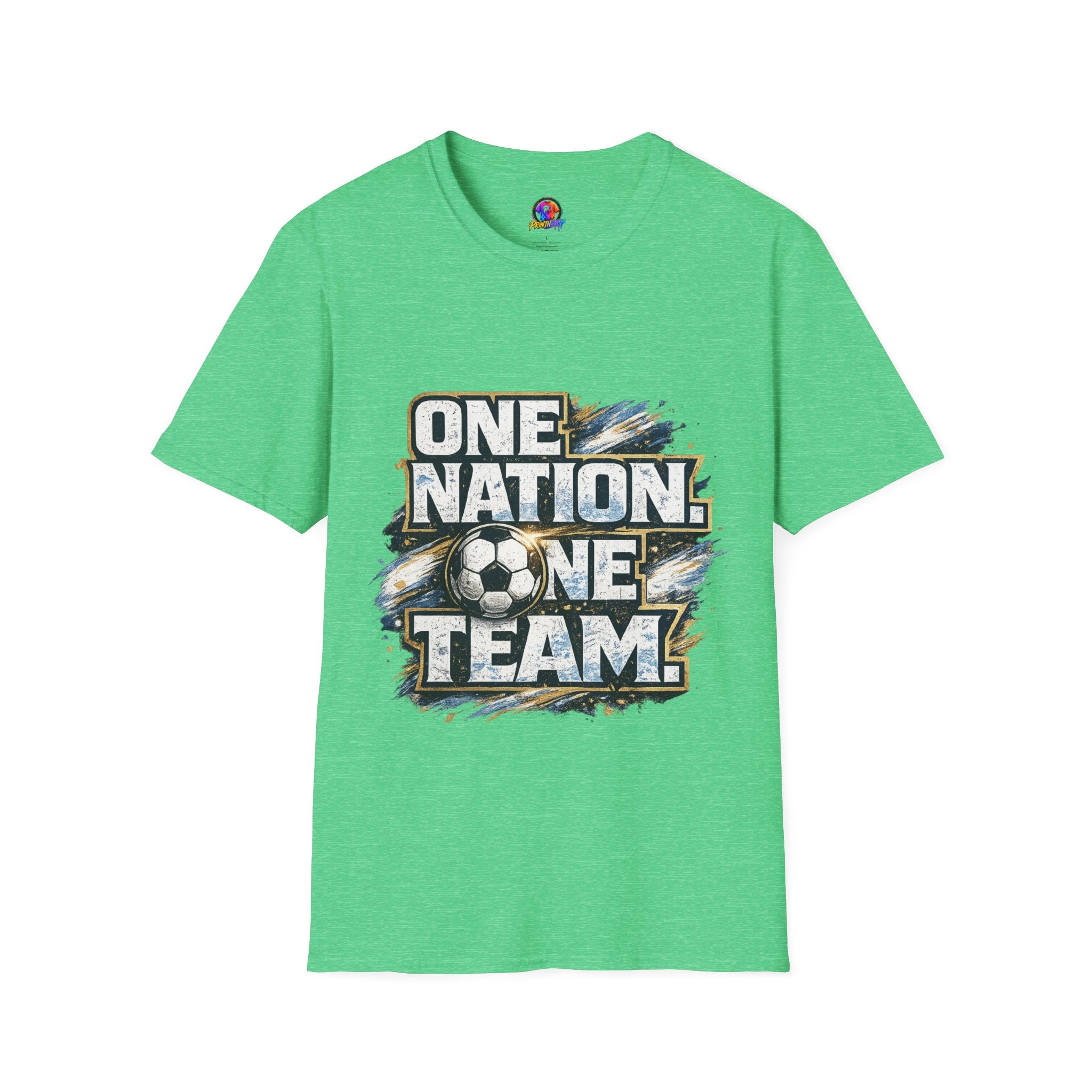 One Nation One Team Soccer T-Shirt — Supportive Fan Tee