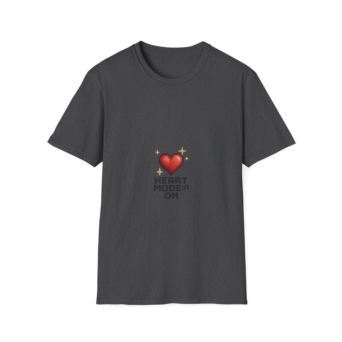 Heart Mode On T-Shirt — Cute Pixel Heart Graphic Tee - Trending Now - October 2026