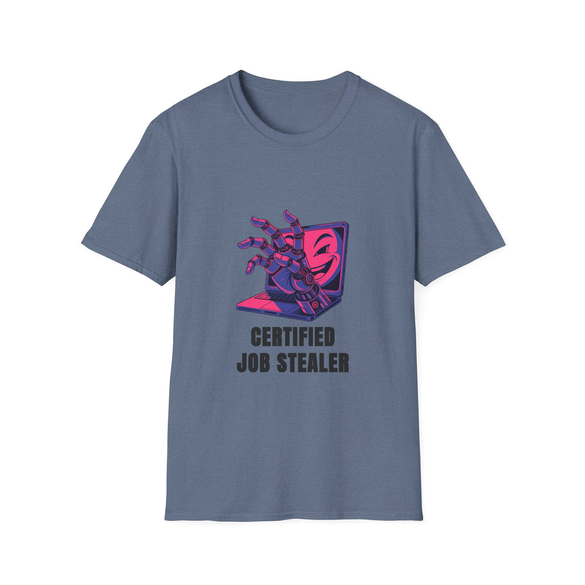 Certified Job Stealer T-Shirt — Retro Cyber Hand Graphic Tee - Trending Now - August 2026