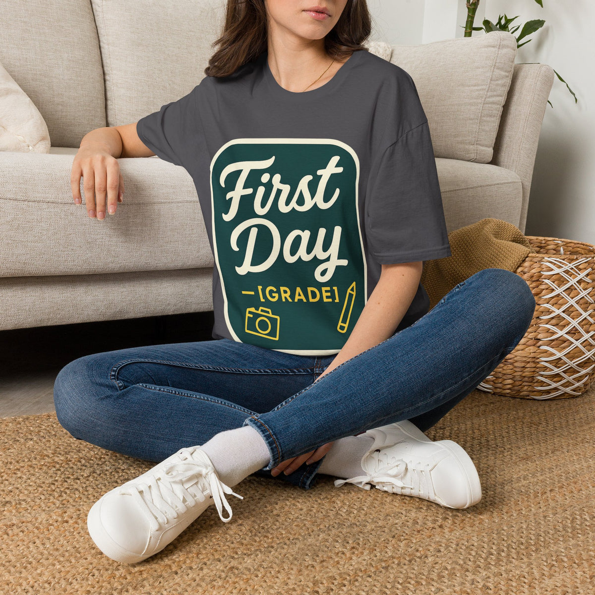 First Day T-Shirt — Retro "First Day (Grade 1)" Back-to-School Tee - Trending Now - August 2026
