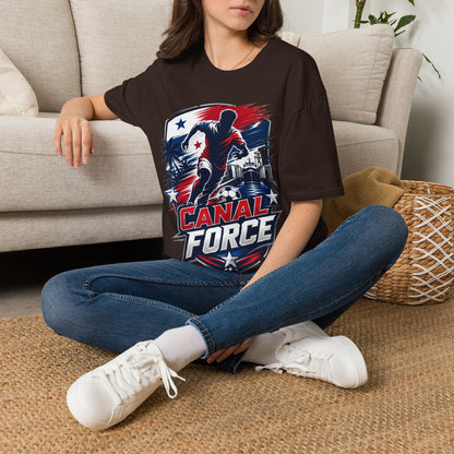 Canal Force Soccer T-Shirt - Patriotic Player Graphic Tee - Panama Shirt