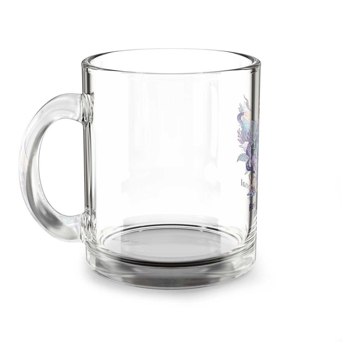 Pisces Glass Mug — "Reality Is Optional" Zodiac Coffee Cup, 10oz
