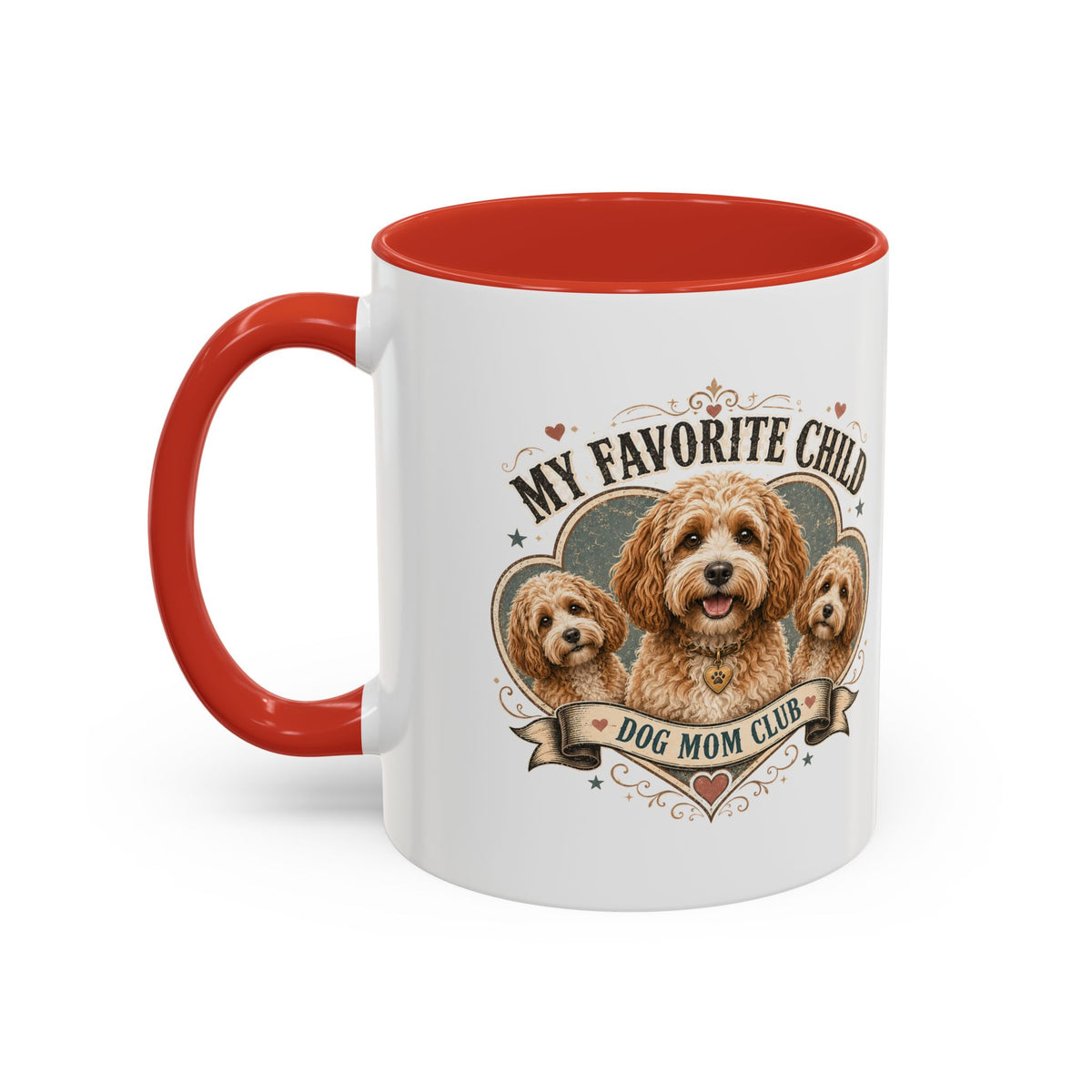 Milo Bailey Dog Dad Mom Dog Mom Club Coffee Mug — “My Favorite Child” Cute Labradoodle Gift