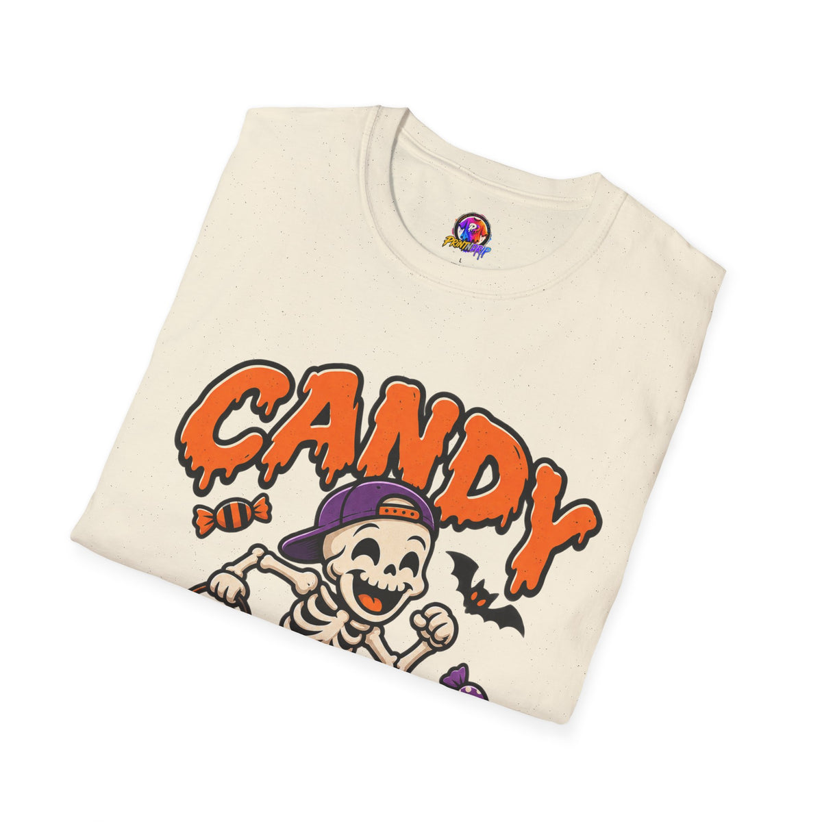 Candy Run Crew T-Shirt — Halloween Skeleton Trick-or-Treat Tee