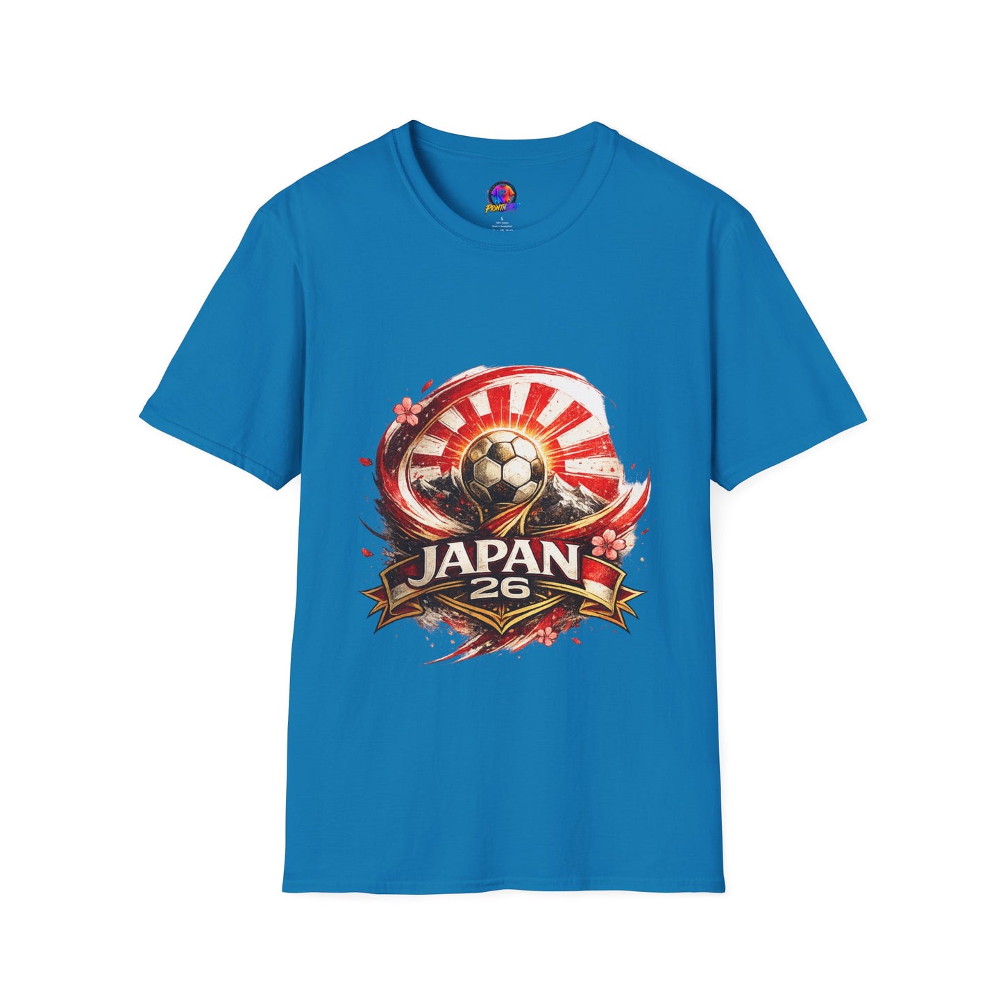Japan Soccer T‑Shirt — Rising Sun Football Graphic