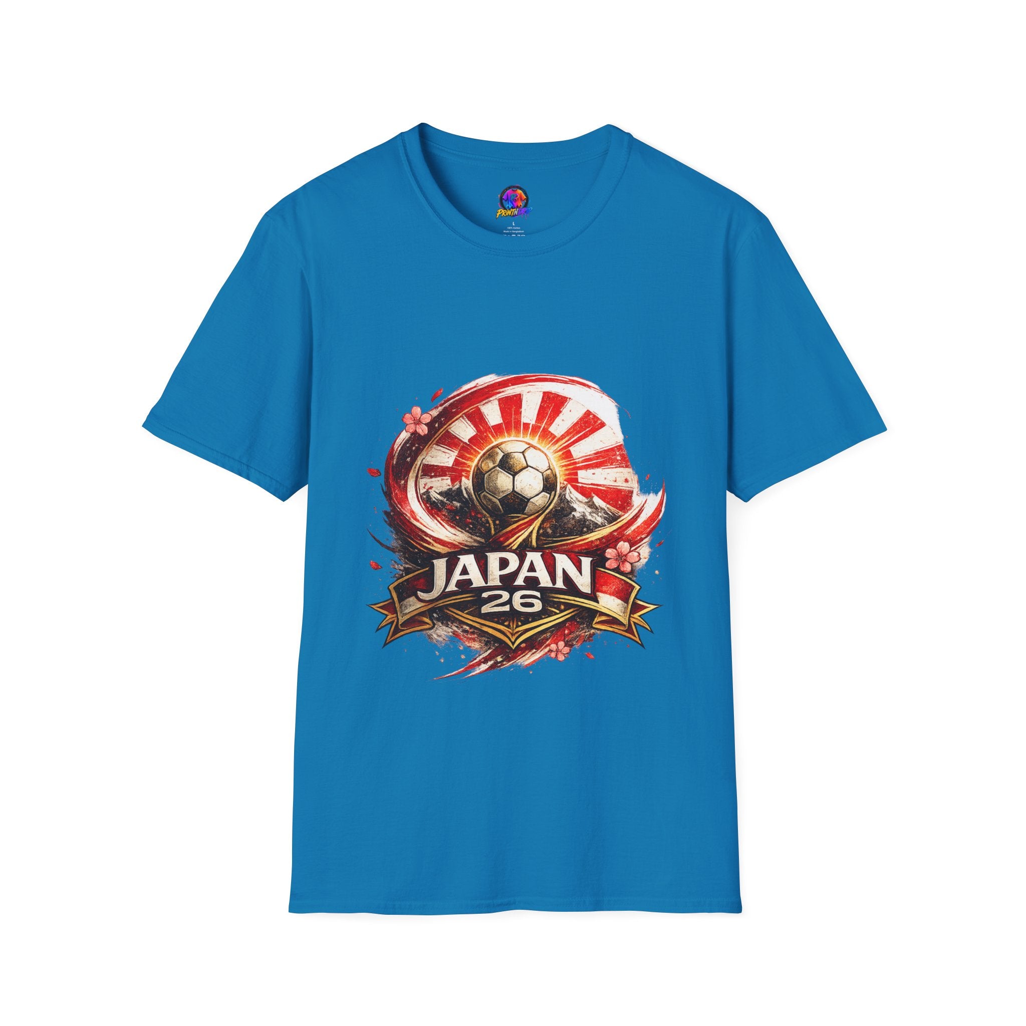 Japan Soccer T‑Shirt — Rising Sun Football Graphic