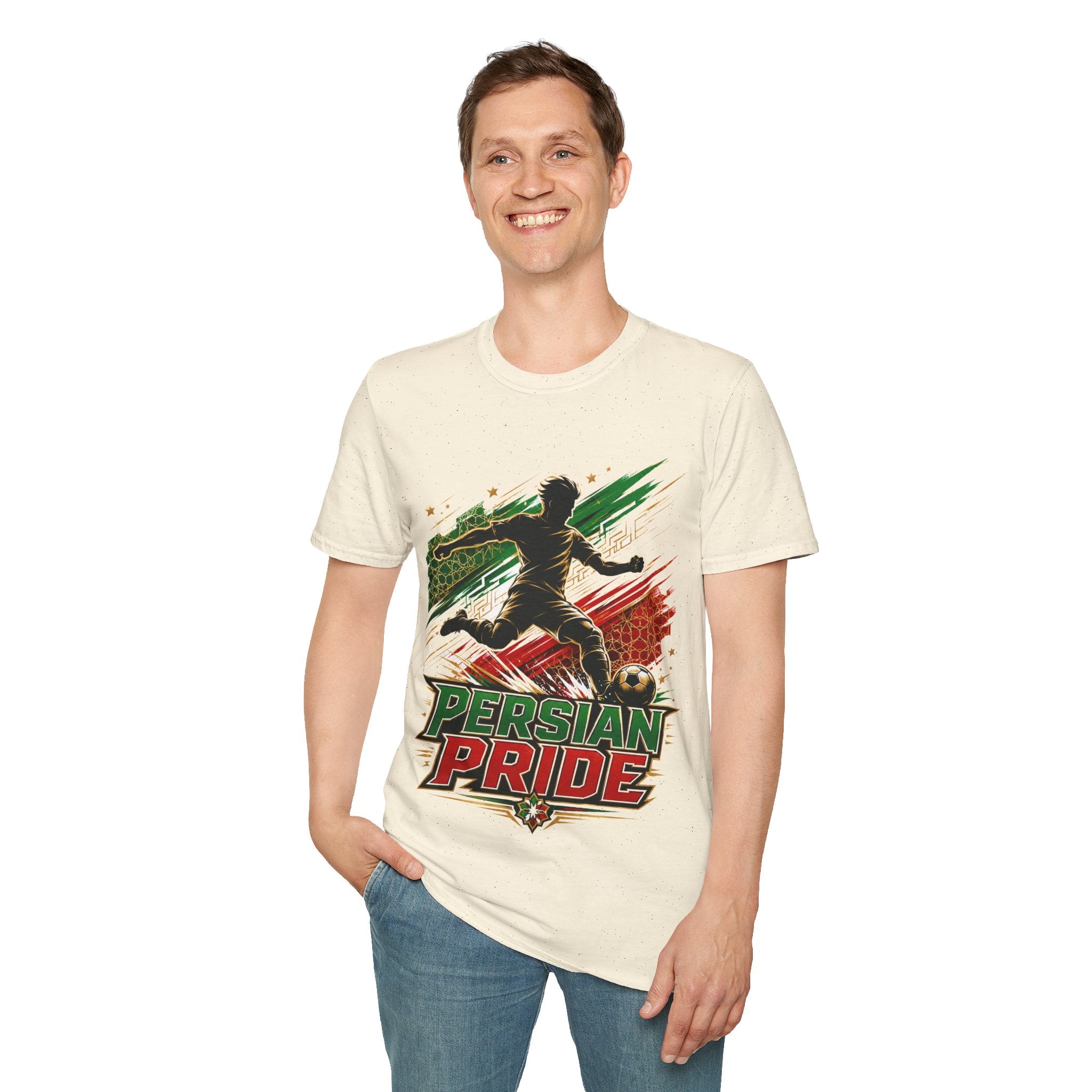 Iran Persian Pride Soccer Tee — Iranian Football Fan T-Shirt