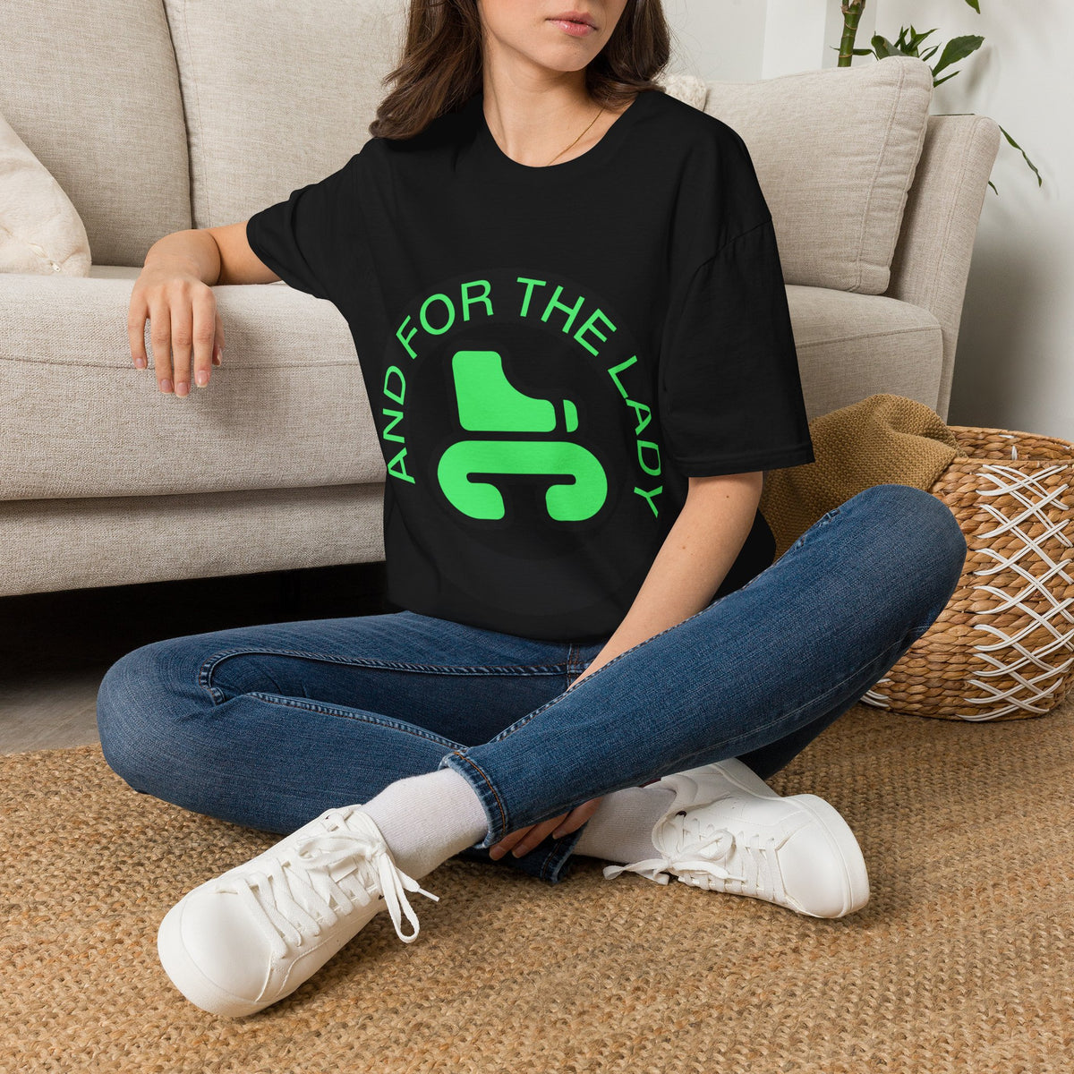 "And For The Lady" Green Monogram Graphic Tee - Trending Now - September 2026